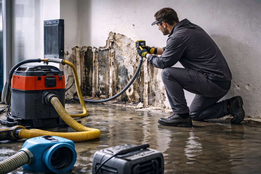 Wasserschadensanierung in Starnberg – fachgerechte Trocknung und Sanierung durch NVQO